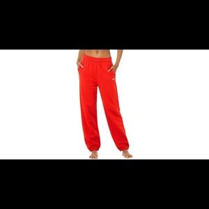Alo accolade sweatpants in cherry red
